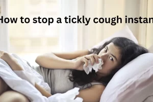 how to stop a tickly cough instantly